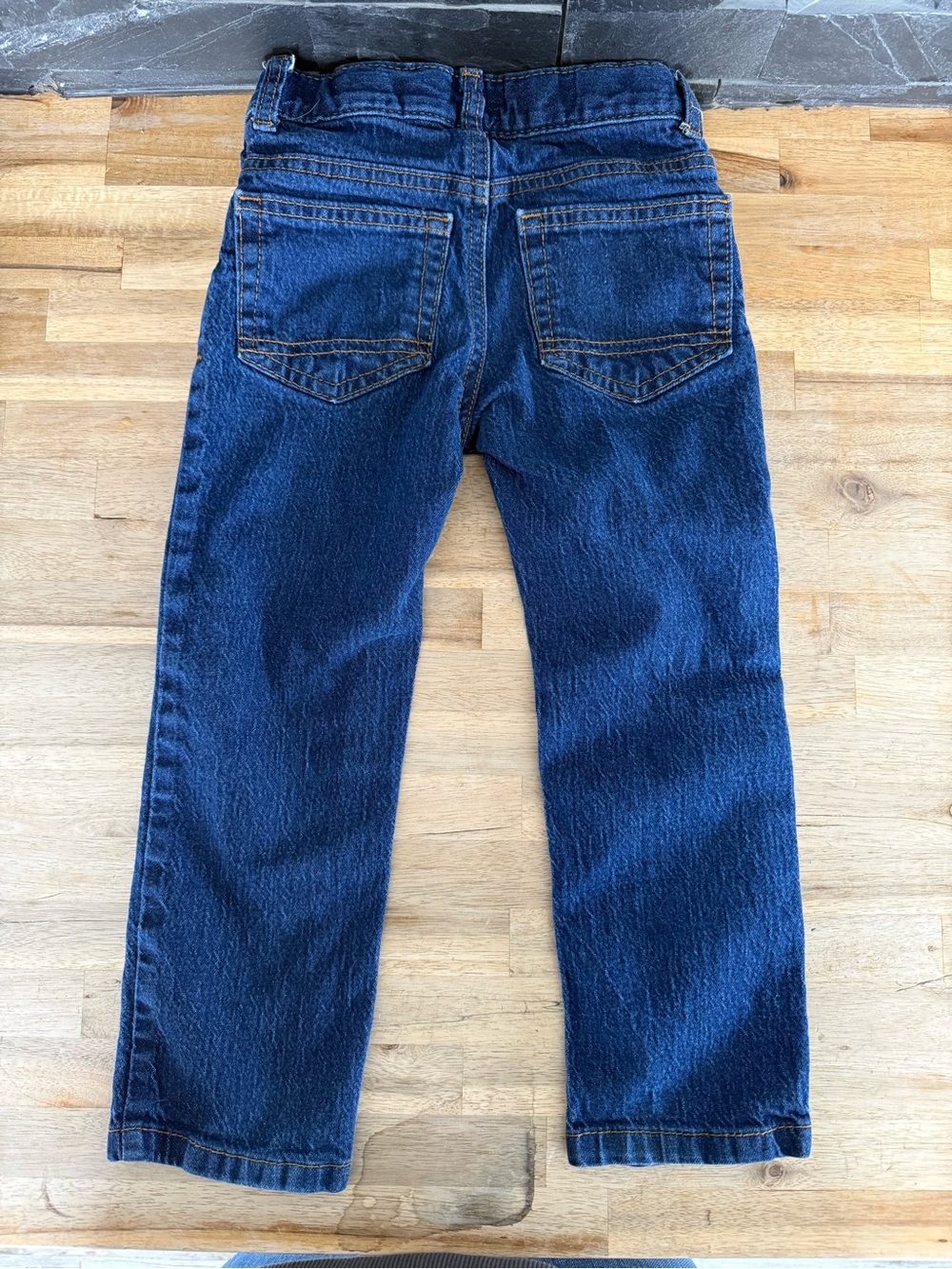 Cat & Jack Men's Dark Blue Straight Jeans